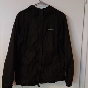 Columbia hooded rain jacket